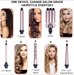 Ifine vẻ đẹp 5 trong <span class=keywords><strong>1</strong></span> lượn sóng uốn sắt tóc công cụ thiết lập điện tóc quăn sắt nhiều kết hợp cho người đứng đầu lựa chọn - Product Image 6