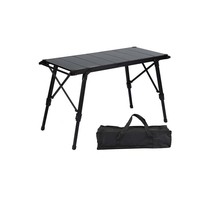 Vente en gros Table pliante portable extérieure réglable en aluminium IGT modulaire pliable durable randonnée BBQ Camping pique-nique pour événement
