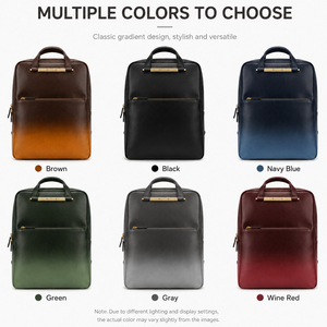 women leather <b>backpack</b> laptop <b>backpack</b> business travel <b>backpack</b> <b>large</b> capacity <b>backpack</b> fashion daily carry bag for off - Product Image 6