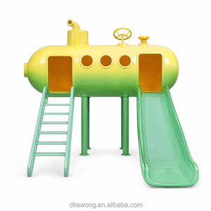 T001 Tobogán Infantil Seguro y Duradero para Exteriores, Serie Space, Estructura de Juego con Protección UV para Parques de Diversiones y Escuelas - Product Image 4