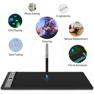 Huion H1061P mit PenTech 3.0, 8 programmierbare Drucktasten, digitales Zeichentablett für Designer - Product Image 1