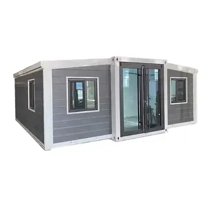 China Cheap 20 40 ft luxury model house prefab modular homes expandable container house