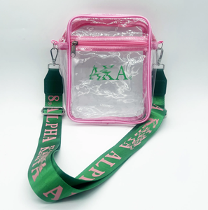 <span class=keywords><strong>Borsa</strong></span> a <span class=keywords><strong>Tracolla</strong></span> Impermeabile in PVC Gold Sigma Gamma Rho, <span class=keywords><strong>Borsa</strong></span> Trasparente a <span class=keywords><strong>Tracolla</strong></span> per Donne e Uomini - Product Image 2