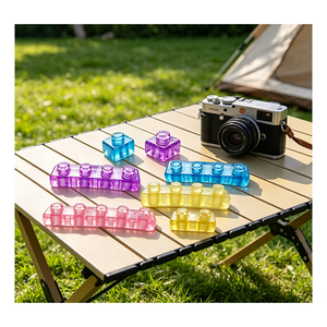 Blocs de construction sensoriels souples Montessori en TPE, jouet éducatif de voyage pour tout-petits, puzzle de construction, entraînement de la préhension - Product Image 3