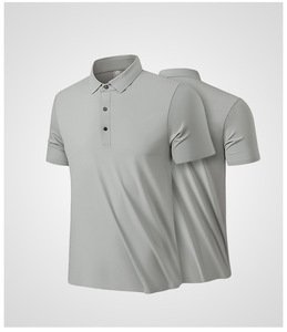Camicie da Golf Estive da <span class=keywords><strong>Uomo</strong></span> 2026 Stile Sportivo a Maniche Corte con Bottoni Frontali, Qualità Premium, in Maglia Tinta in Filo 100% Poliestere - Product Image 5