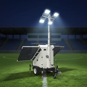Torre de Iluminación Solar para Exteriores, Súper Brillante, con LED y Mástil Eléctrico de 7m, para Estadios Deportivos - Product Image 1