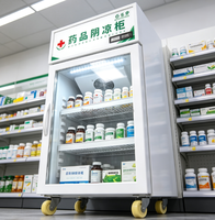 Armoire réfrigérée à pharmacie à porte vitrée simple 80L 2-20 ℃   Réfrigérateur pharmaceutique à température constante