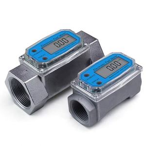 Débitmètre à turbine de 1 pouce pour mesurer la consommation et le débit d'eau, idéal pour l'irrigation des jardins extérieurs - Product Image 1