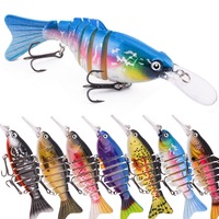Leurre de pêche multi-sections sans plomb de 12 cm/18 g, le plus vendu, pour petits poissons, type Minnow, appât vivant pour bar.