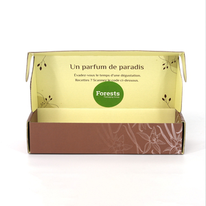Boîte d'expédition en carton ondulé personnalisée avec logo écologique pour emballage cadeau / cosmétique / vêtements - Product Image 4