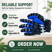 Gant robotique d'exercice pour les mains Leyidi certifié ISO – Appareil électrique pour la rééducation des doigts en cas d'AVC et d'hémiplégie