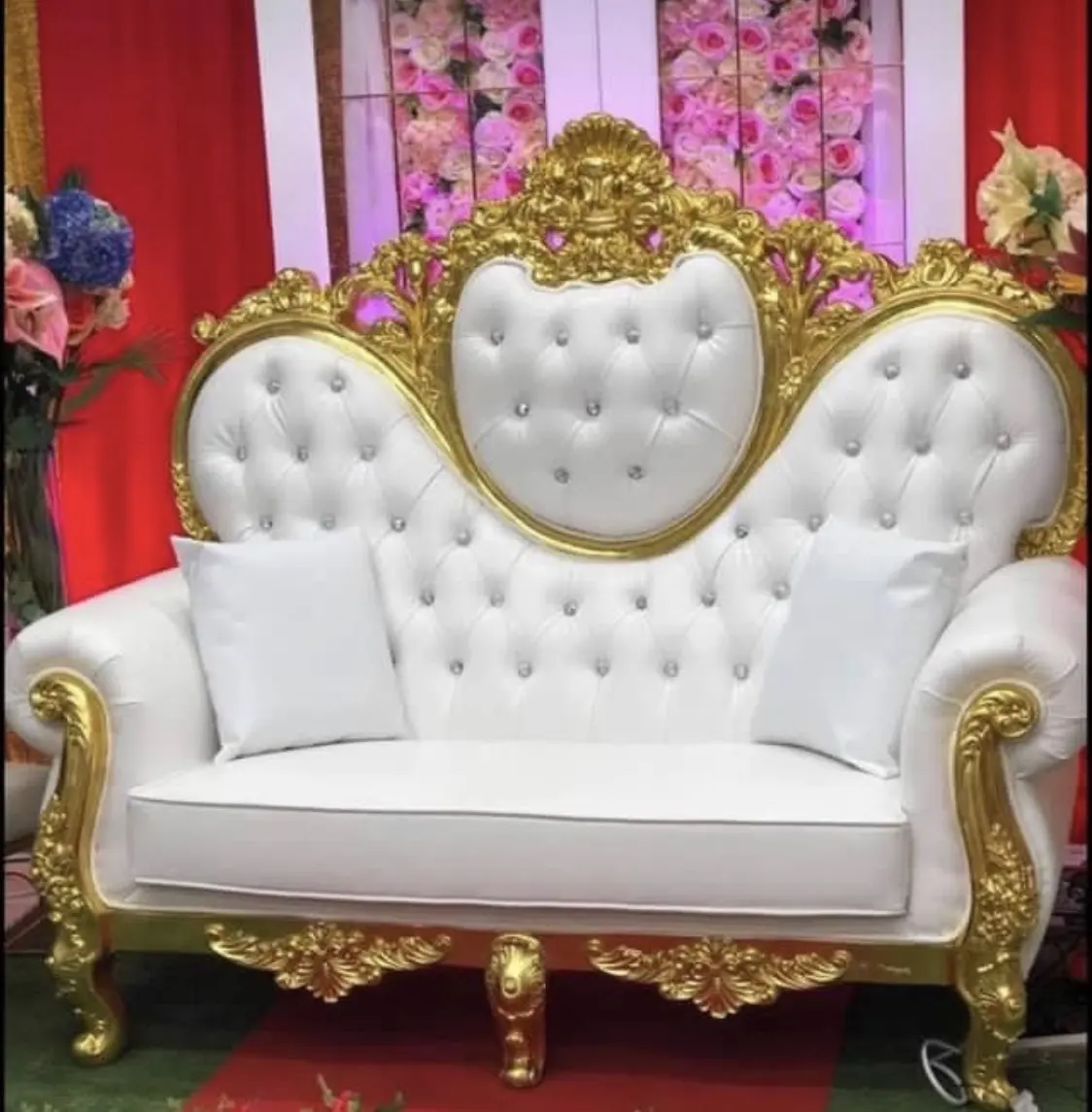 Real throne-sillón de boda para novio, para fiesta