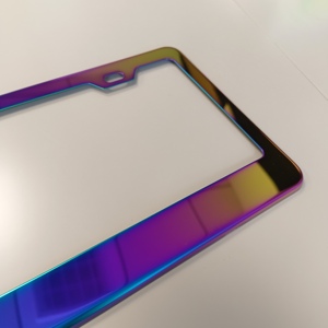 Porta Targa Personalizzato in Lega di Alluminio, Supporto Metallico Nero per Targa Auto - Product Image 5