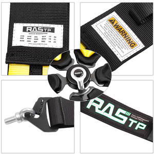 レーシングカーシートベルト<span class=keywords><strong>6</strong></span>ポイントクイックリリースバックルセーフティハーネスフルボディハーネス - Product Image 6