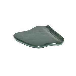 Pierre de massage Guasha Gua Sha, en Jade, verte foncé, 1 pièce, pour le visage - Product Image 2