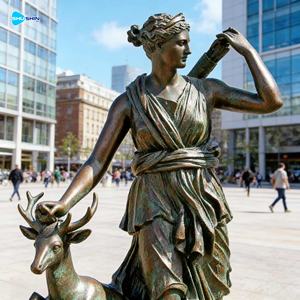 Scultura Classica Mitologica Romana in Bronzo di Diana <span class=keywords><strong>la</strong></span> Dea Cacciatrice per <span class=keywords><strong>Arte</strong></span> e Collezionismo - Product Image 6