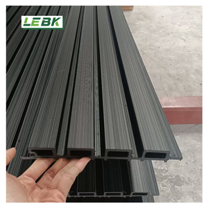 Pannello di Rivestimento Scanalato <span class=keywords><strong>in</strong></span> WPC Ecologico Impermeabile Nero Grigio <span class=keywords><strong>per</strong></span> Esterni Villa con 5 Anni di Garanzia - Product Image 1