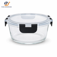 Conteneur alimentaire en verre borosilicate de haute qualité, anti-fuite, pour le stockage en cuisine