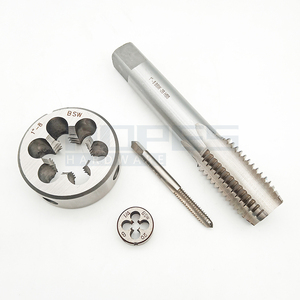 Tarauds et filières rondes <span class=keywords><strong>BSW</strong></span> 1-1/8 1/4 3/8 1/2 5/8 3/4 2" à cannelures droites, en acier HSS, outils en alliage, filières à vis en acier - Product Image 3