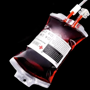 Bolsa de Bebida con Forma de Bolsa de Sangre de Halloween de 350 ml, Bolsa de Bebida Energética de Vampiro con Doble Tubo, Artículos para Fiestas de The Vampire Diaries - Product Image 2
