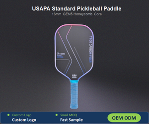 ไม้พายพิคเคิลบอลมาตรฐาน USAPA รุ่น T700 คาร์บอนไฟเบอร์ 16 มม. แกนรังผึ้ง GEN5 รับผลิตแบบ OEM ODM  ขั้นต่ำในการสั่งซื้อน้อย - Product Image 1