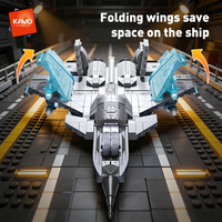 Vente en gros de blocs de construction personnalisés pour le modèle d'avion de chasse J-15 - 500+ pièces en plastique ABS, jouet électronique éducatif