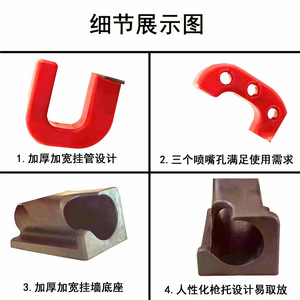 ที่วางปืนฉีดน้ำ สีแดง แรงดันสูง ที่ยึดเครื่องฉีดน้ำล้างรถ ตะขอเก็บของ - Product Image 4