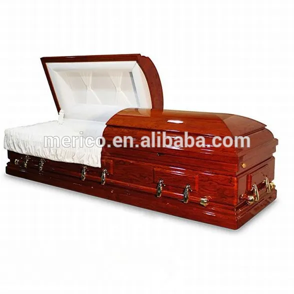 DUNFIELDアメリカンスタイルの棺と中国の棺キングウッド棺