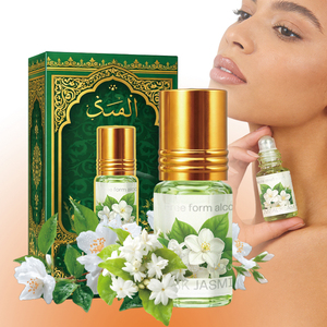 Perfume en Roll-on de Lujo Personalizado, 3 ml, Aroma Floral Árabe para Mujer, Jazmín, Hojas Verdes, Almizcle, Fragancia Original - Product Image 1