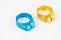 Collier de selle à vis unique en alliage 6061 S-62, anodisé sablé, 31.8/34.9mm pour BMX VTT Vélo de route YT Factory