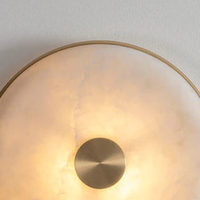 Nordique moderne applique murale intérieur salon chambre couloir décoration éclairage rond luxe Led albâtre applique murale