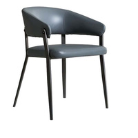 Chaise de thé chaise de salle à manger italienne Home Restaurant Hotel Chaise en cuir haut de gamme designer crème Wabi Sabi