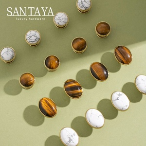 Santaya PVD <strong>Gold</strong> Brass Handles Kitchen Cabinet Pulls Bedroom Wardrobe Drawer <strong>Knobs</strong> Furniture <strong>Crystal</strong> Handle - Product Image 2