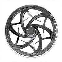 Jantes forgées BZY en 2 pièces, style Rucci, à déport profond, 24 et 26 pouces, entraxes 5x114.3, 5x127, 6x139.7, jantes forgées par rotation, pour camion de luxe, jantes OEM SEMA