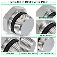 Sumbat Reservoir Hidrolik Kustom, Ulir Hex Eksternal, Sumbat Penutup Tangki Oli, Kustom OEM