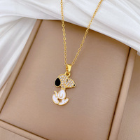 Collier polyvalent pour femme en acier inoxydable, anti-goutte d'huile, en forme de lune, entièrement orné de strass, minimaliste, élégant et glamour, avec chaîne en bambou pour clavicule