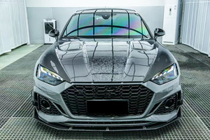 Yaochi Audi <span class=keywords><strong>RS5</strong></span> B9.5 วินด์ไนฟ์ ลิปหน้าคาร์บอนไฟเบอร์ กันชนพร้อมช่องระบายไอเสีย แบบติดตั้งง่าย สภาพใหม่ ใช้ได้กับรถทั่วไป รับประกัน 1 ปี - Product Image 2