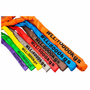 2トンブラックラウンドスリングフレキシブルスリングステージスペシャルリフティング円形リングソフトリフティングベルト - Product Image 5