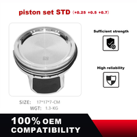 RACEORLY 036107065ET Jeu de pistons de moteur pour VW Lavida Polo EA111 1.6L CFNA avec alésage de 76,5 mm
