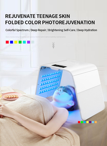 เครื่องบำบัดด้วยแสง LED สีแดงเพื่อความงามสำหรับใบหน้าไฮดราบำรุงผิวที่คอหน้ากากมือ ABS การดูแลส่วนบุคคลการบำบัดด้วยแสง LED PDT - Product Image 2