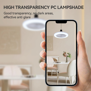 Modern7 lampada a vite a LED costante ventilatore a soffitto 60pckwhitete controllo bianco PC moderno 80 telecomando Lm ventilatore aria 100 Watt - Product Image 4