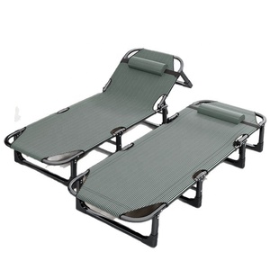 Langlebiges Einzelklappbett Verstellbares Liegebett mit Modernem Minimalistischem Design Tragbares Nickerchenbett für Büro Zuhause Camping - Product Image 1