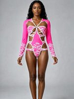 Baju Renang Monokini Karnaval Senin dengan Logo Kustom OEM, Grosir Baju Renang Karnaval Trinidad, Baju Renang Jouvert, Kostum Mas Kostum Karibia