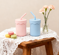 Tasse à boire en silicone étanche avec couvercle résistant à la chaleur sans BPA écologique pour une utilisation unisexe en plein air et au gymnase