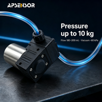 Analyseur de qualité de l'eau, pompe à liquide à micro-diaphragme 24V haute pression jusqu'à 10 kg pour l'intégration dans les machines industrielles