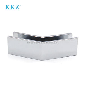 CRL S0GC135 Chrome en laiton massif, pinces d'angle <span class=keywords><strong>pour</strong></span> porte de douche en verre trempé <span class=keywords><strong>à</strong></span> 135 degrés, clips <span class=keywords><strong>à</strong></span> glissière - Product Image 4