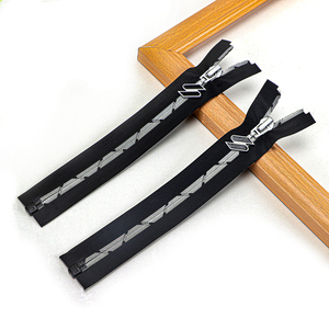 Customized logo Open End/closed-end Nylon <strong>Zipper</strong> Coil <strong>Zipper</strong> With Auto Lock Slider for Garment Bags - Product Image 3