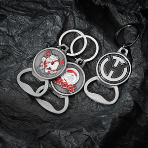 Khắc Kim Loại Thiết Kế Biểu Tượng Tùy Chỉnh Bia Phụ Kiện <span class=keywords><strong>Keychain</strong></span> Mở Chai Cho Thanh - Product Image 4