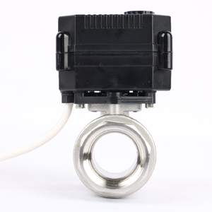 DN25 1英寸12伏2路迷你电动工业不锈钢球形截止阀，带手动操作功能 - Product Image 4