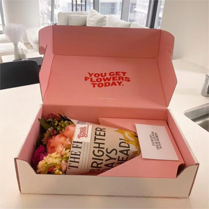 Nhà Máy Bán buôn hạnh phúc các bà mẹ ngày hoa thiết kế mới hình chữ nhật hoa hộp quà tặng hoa hồng hoa vận chuyển hộp hộp sóng - Product Image 3